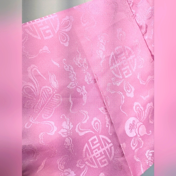 Eastern Collection Silk Robe in Bubblegum Pink Small/Medium F1 Vintage‎ Kimono - Picture 3 of 11